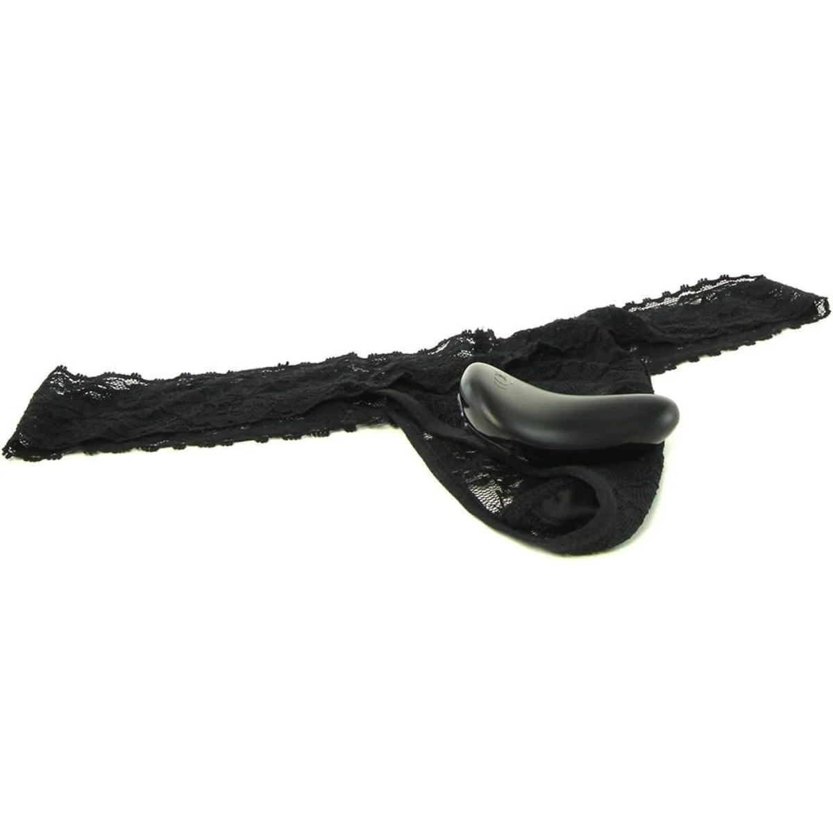 Secrets Vibrating Panties Remote Control Vibrating Lace Thong Black - Image 3