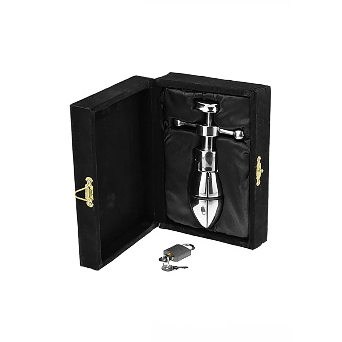 Shots Steel The Ultimate Ass Lock Expander Butt Plug Silver - Image 2