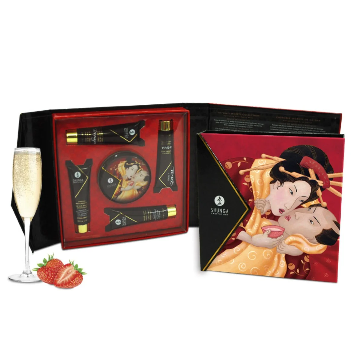 Shunga Luxury Gift Set Geisha's Secret Strawberry - Image 3