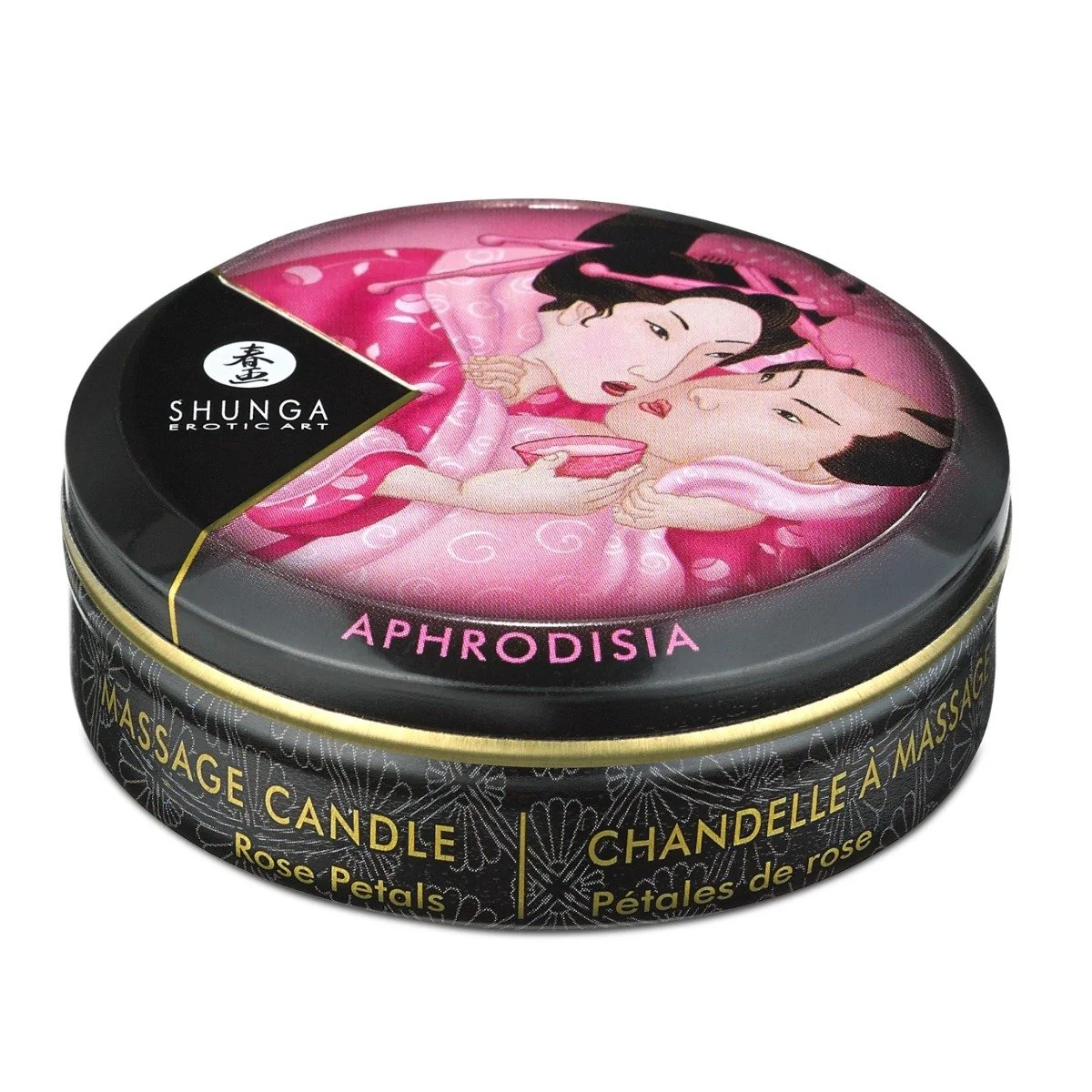 Shunga Mini Candlelight Massage Candle Aphrosisia Roses 30ml - Image 2