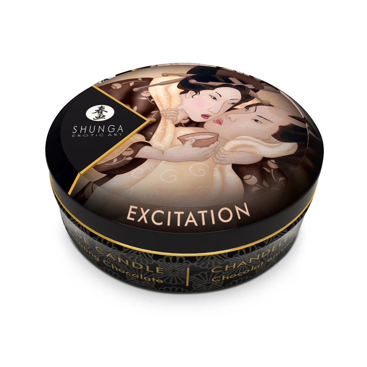 Shunga Mini Candlelight Massage Candle Excitation Intoxicating Chocolate 30ml - Image 2