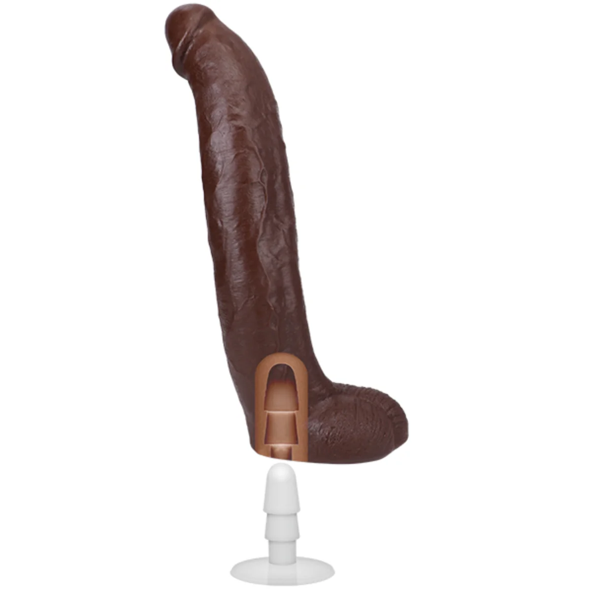 Signature Cocks Brickzilla Ultraskyn Vac-U-Lock Dildo Brown 13 Inch - Image 3
