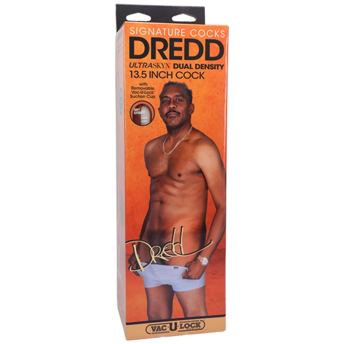 Signature Cocks Dredd Ultraskyn Vac-U-Lock Dildo Brown 13.5 Inch - Image 2