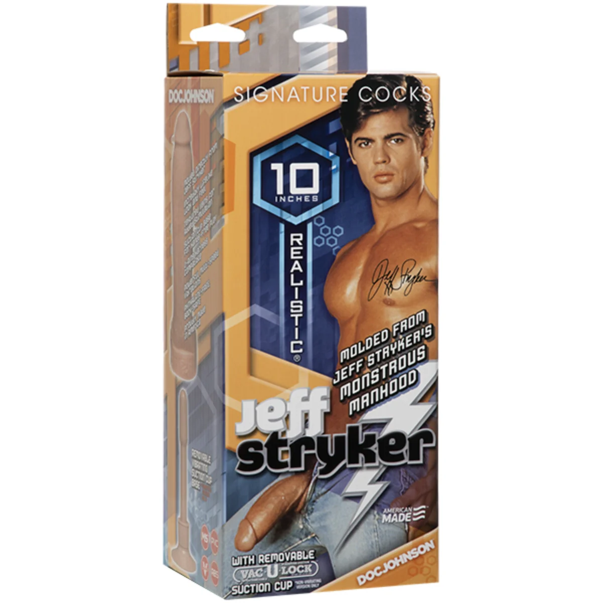 Signature Cocks Jeff Stryker Firmskyn Vac-U-Lock Dildo Pink 10 Inch - Image 2