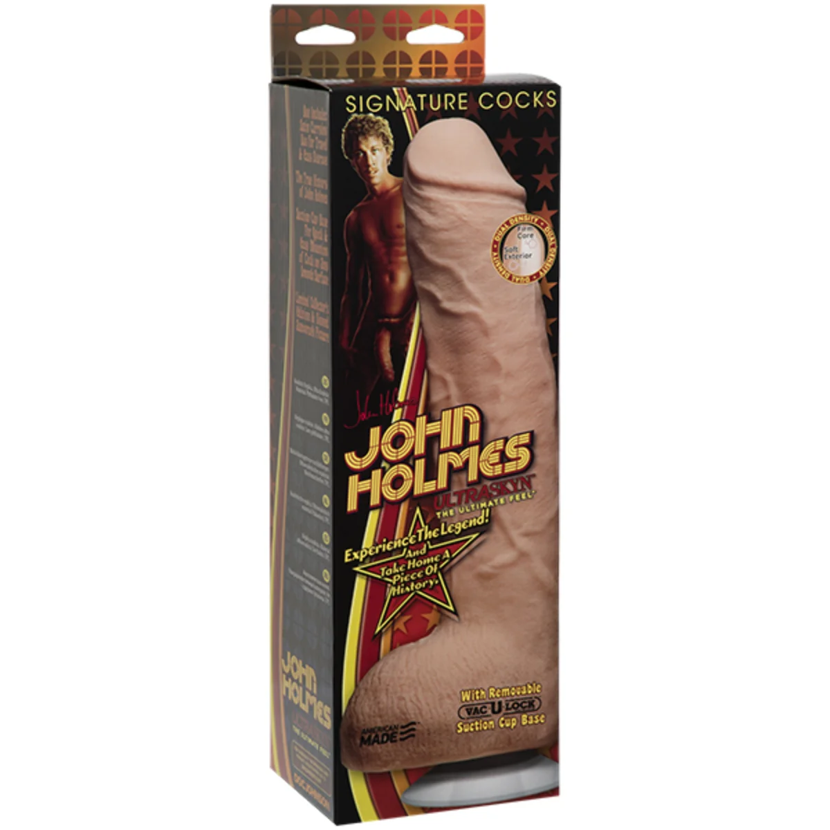 Signature Cocks John Holmes Ultraskyn Vac-U-Lock Dildo Pink 12 Inch - Image 2