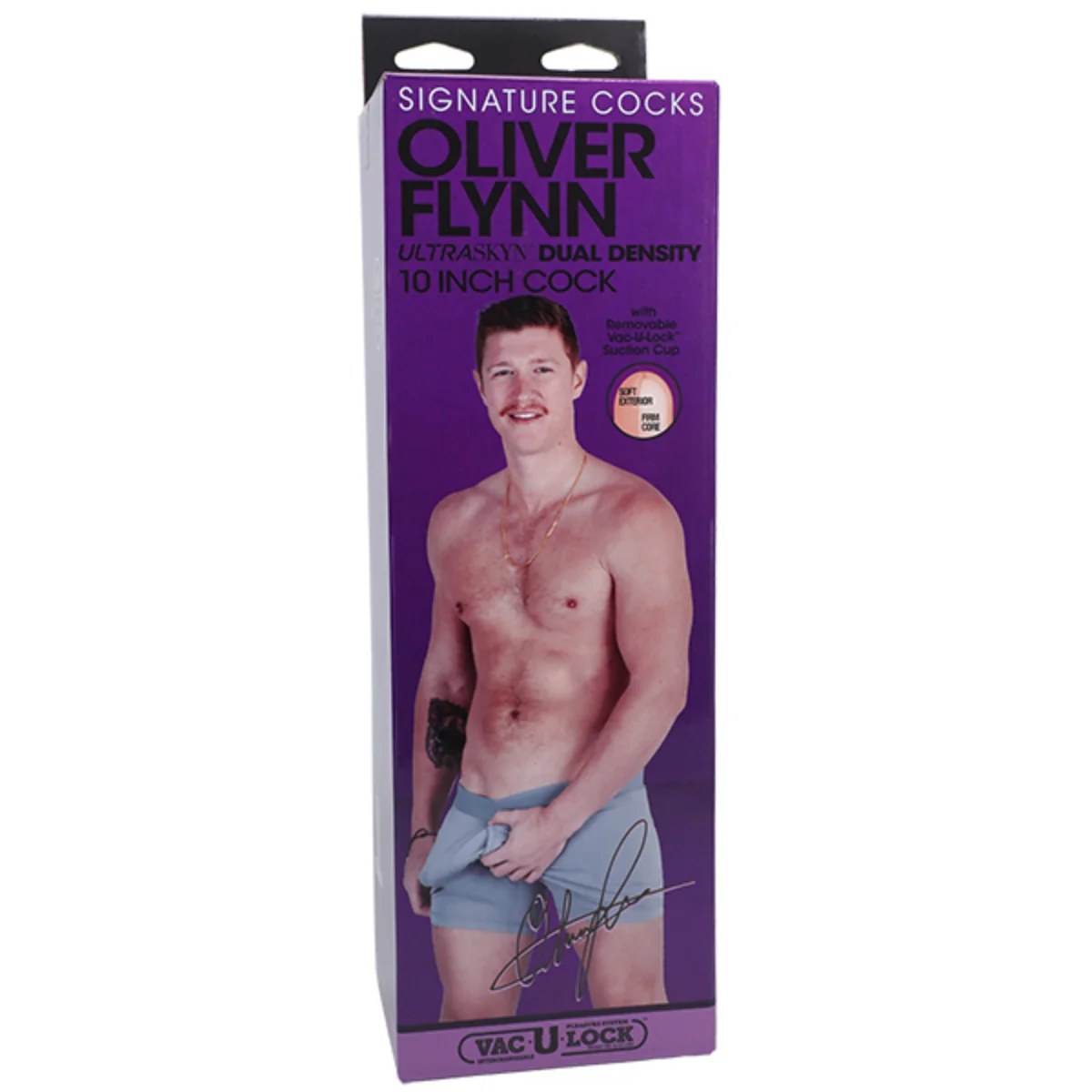 Signature Cocks Oliver Flynn Ultraskyn Vac-U-Lock Dildo Pink 10 Inch - Image 2