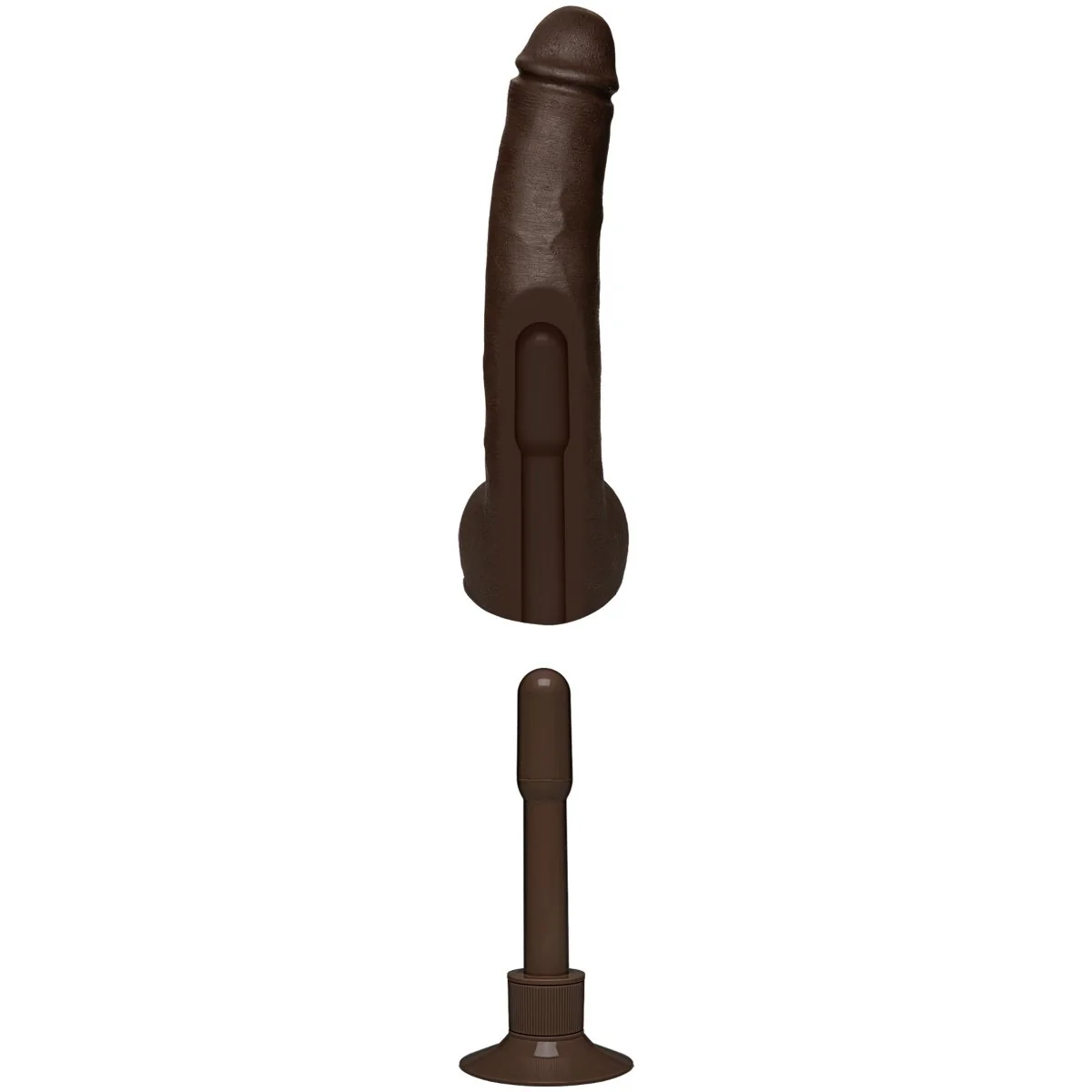 Signature Cocks Safaree Samuels Anaconda Vibrating Ultraskyn Dildo Brown 12 Inch - Image 3