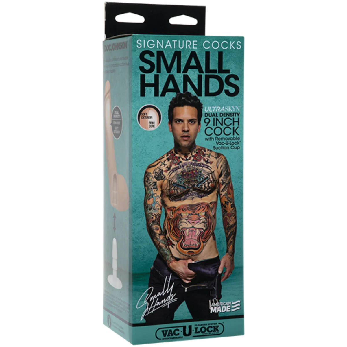 Signature Cocks Small Hands Ultraskyn Vac-U-Lock Dildo Pink 9 Inch - Image 2