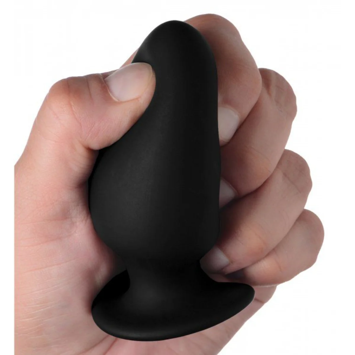 Squeeze-It Squeezable Silicone Butt Plug Black Small - Image 4