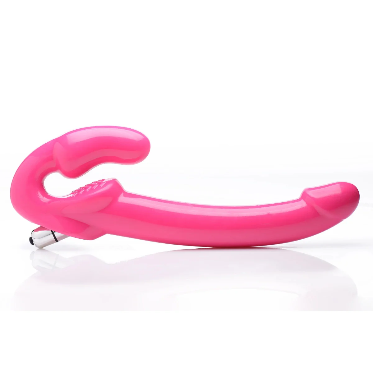 Strap U 7X Revolver Slim Vibrating Strapless Strap-On Pink