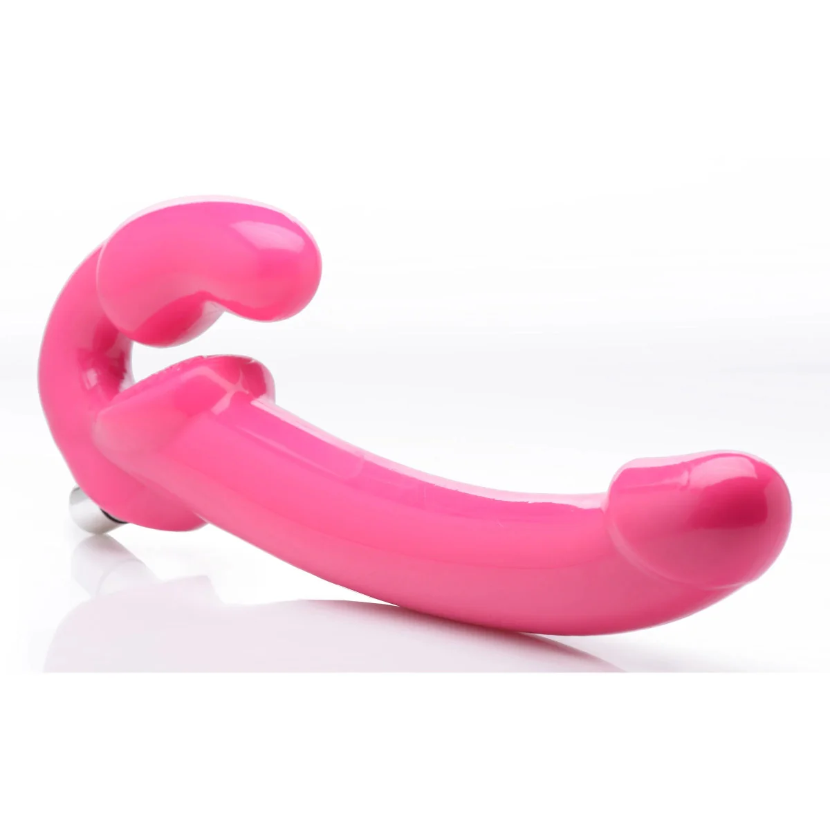 Strap U 7X Revolver Slim Vibrating Strapless Strap-On Pink - Image 4