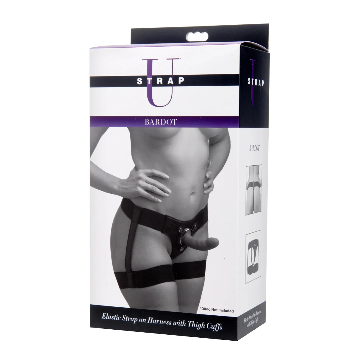 Strap U Bardot Elastic Strap-On Harness With Thigh Cuffs Black - Image 2