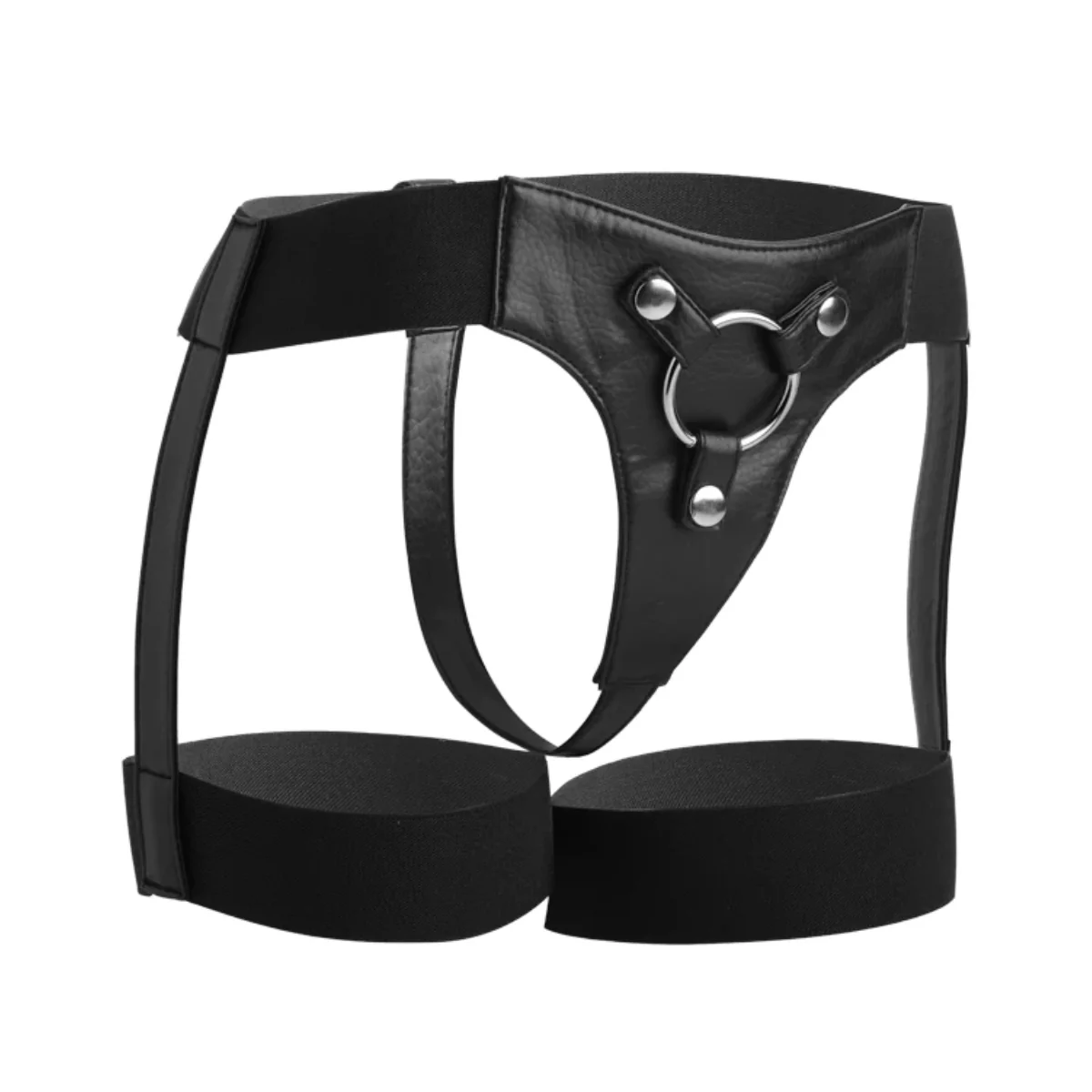 Strap U Bardot Elastic Strap-On Harness With Thigh Cuffs Black - Image 3