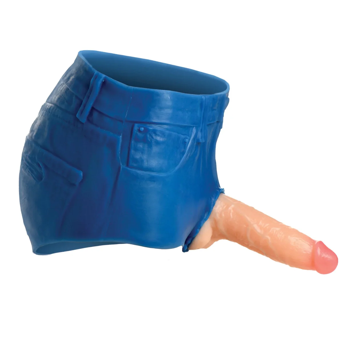 Strap U  Booty Shorts Silicone Strap On Harness With Dildo 6 Inch - Image 3