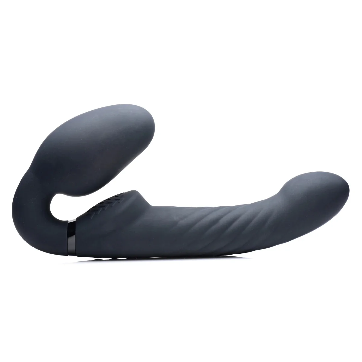 Strap U Ergo Fit Twist Inflatable & Vibrating Strapless Strap-On Black - Image 3