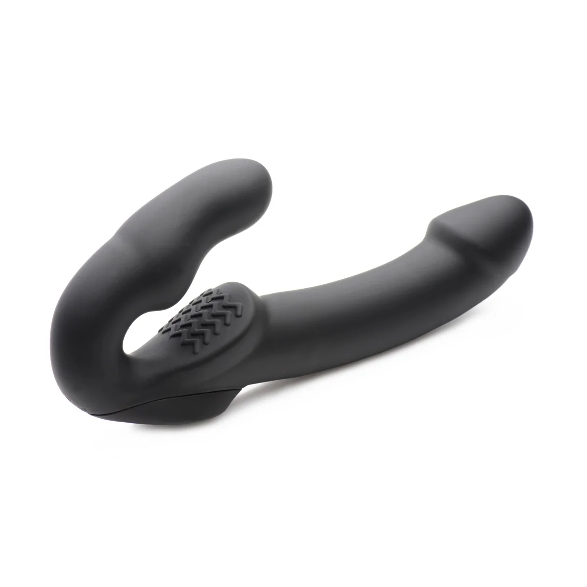 Strap U Evoke Super Charged Vibrating Silicone Strapless Strap-On Black - Image 3
