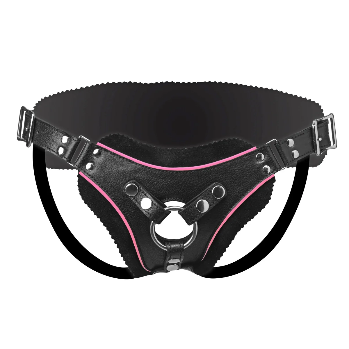 Strap U Flamingo Low Rise Strap-On Harness Black Pink - Image 3