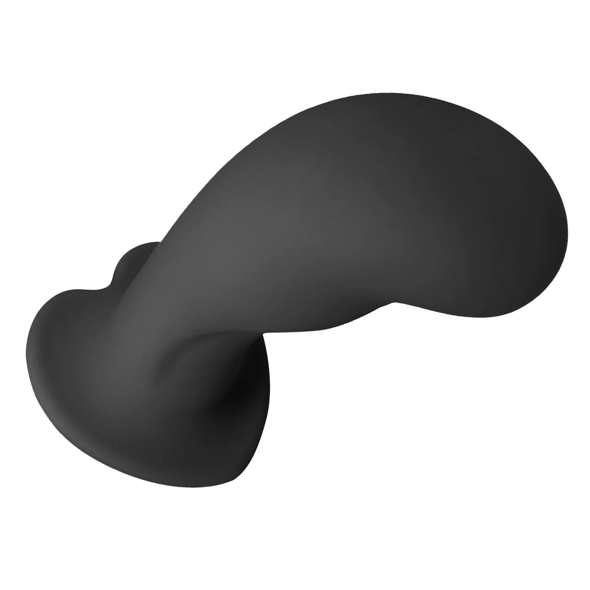 Strap U Heart On Silicone Dildo Black 6 Inch - Image 3