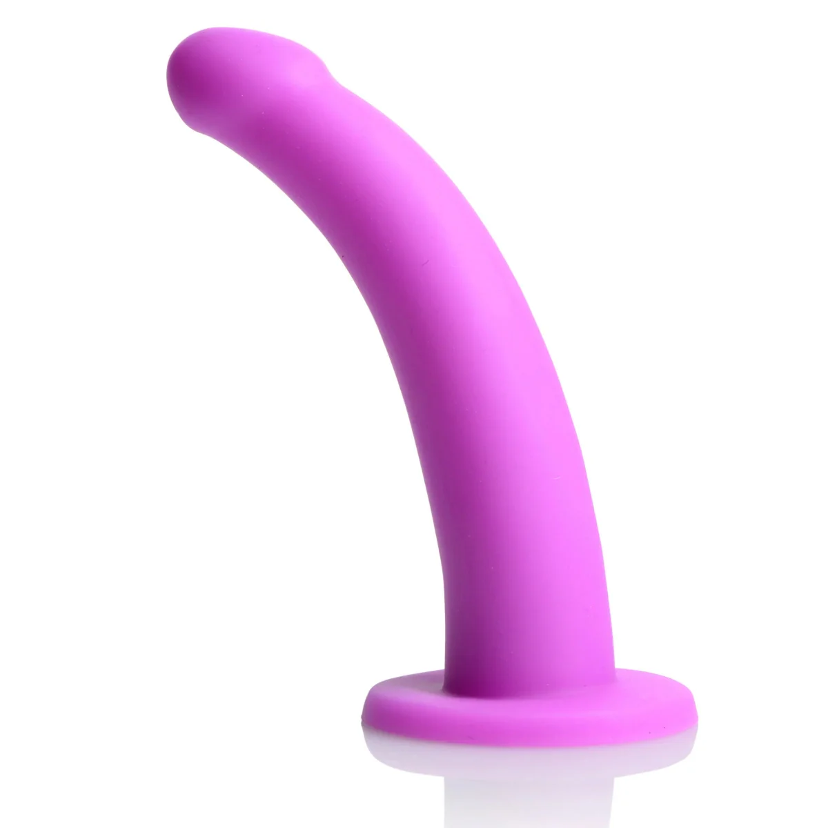 Strap U Navigator Silicone G-Spot Dildo With Harness Black Purple - Image 4