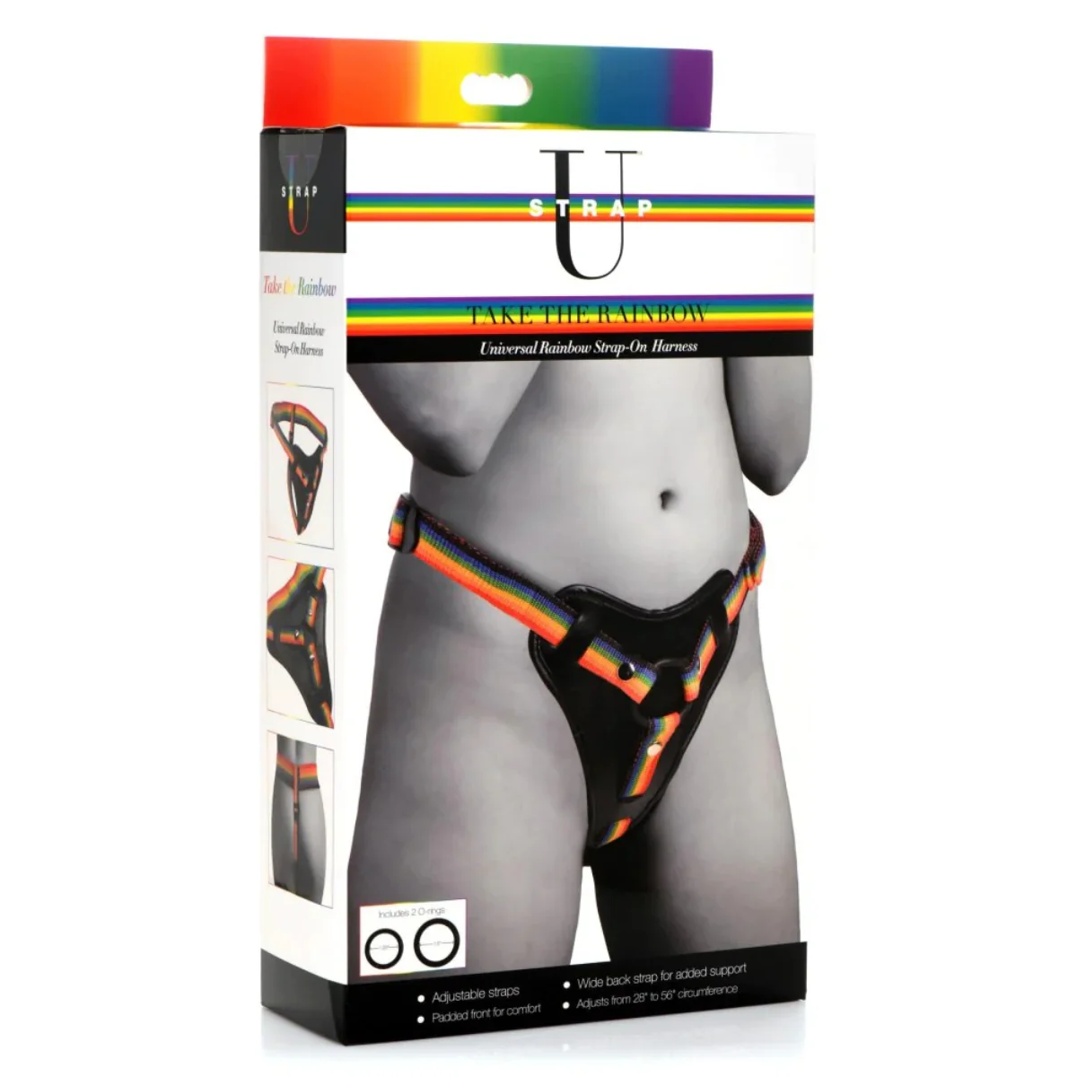 Strap U Take The Rainbow Universal Rainbow Strap-On Harness - Image 2
