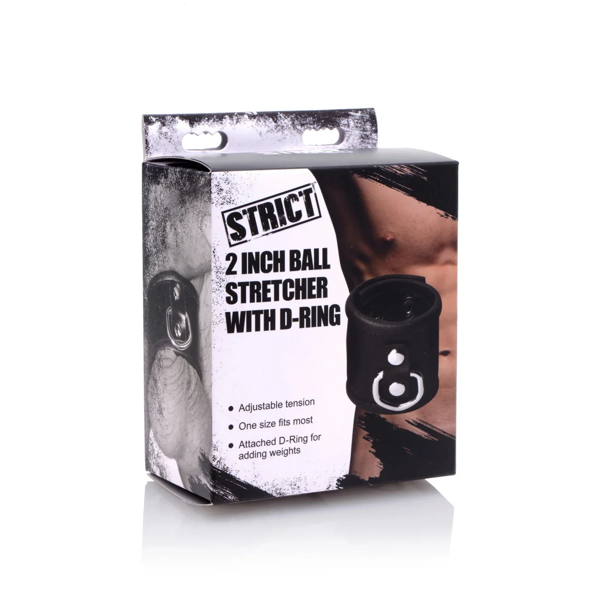 Strict Ball Stretcher With D-Ring Black 2 Inch - Image 2
