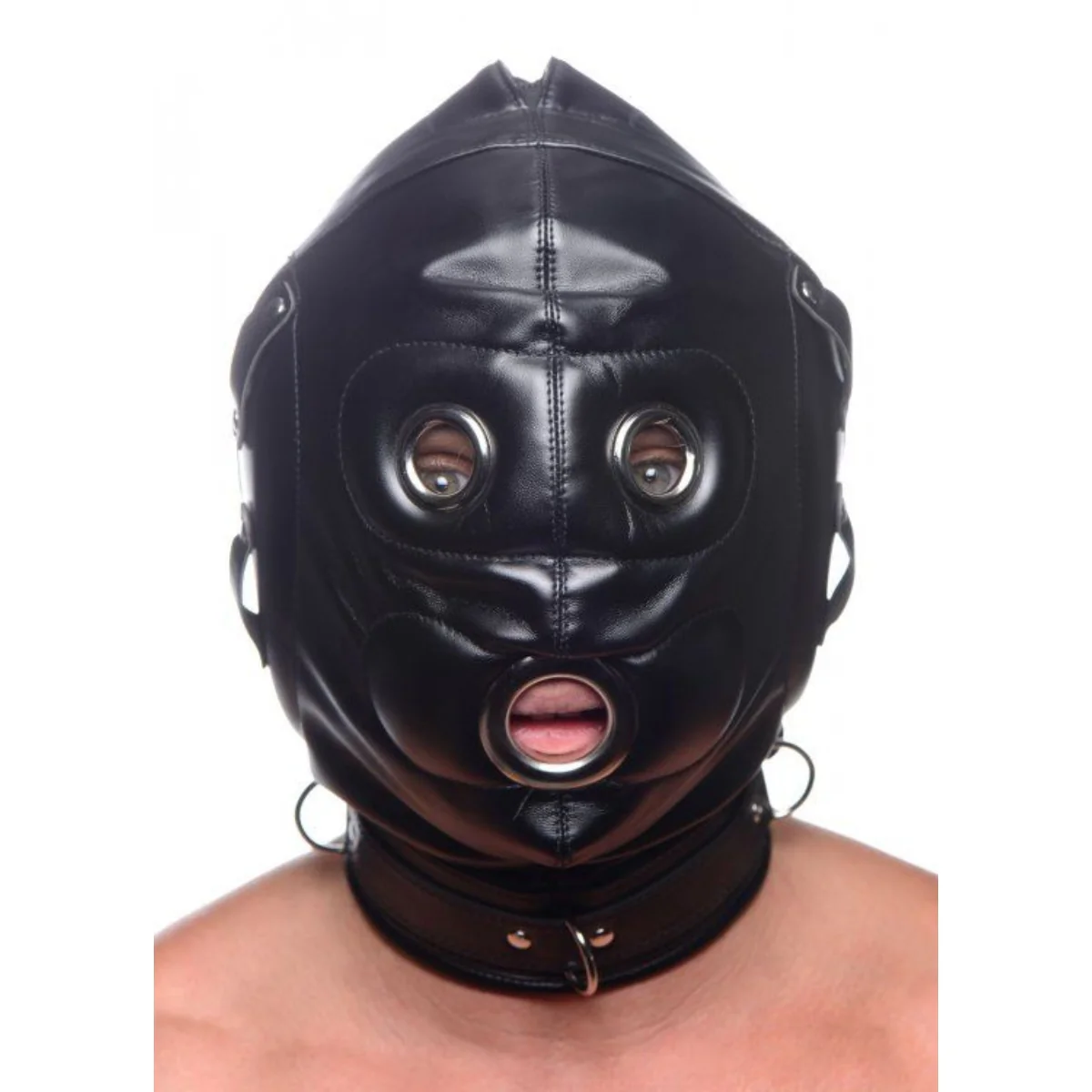 Strict Bondage Hood With Penis Gag - Image 3