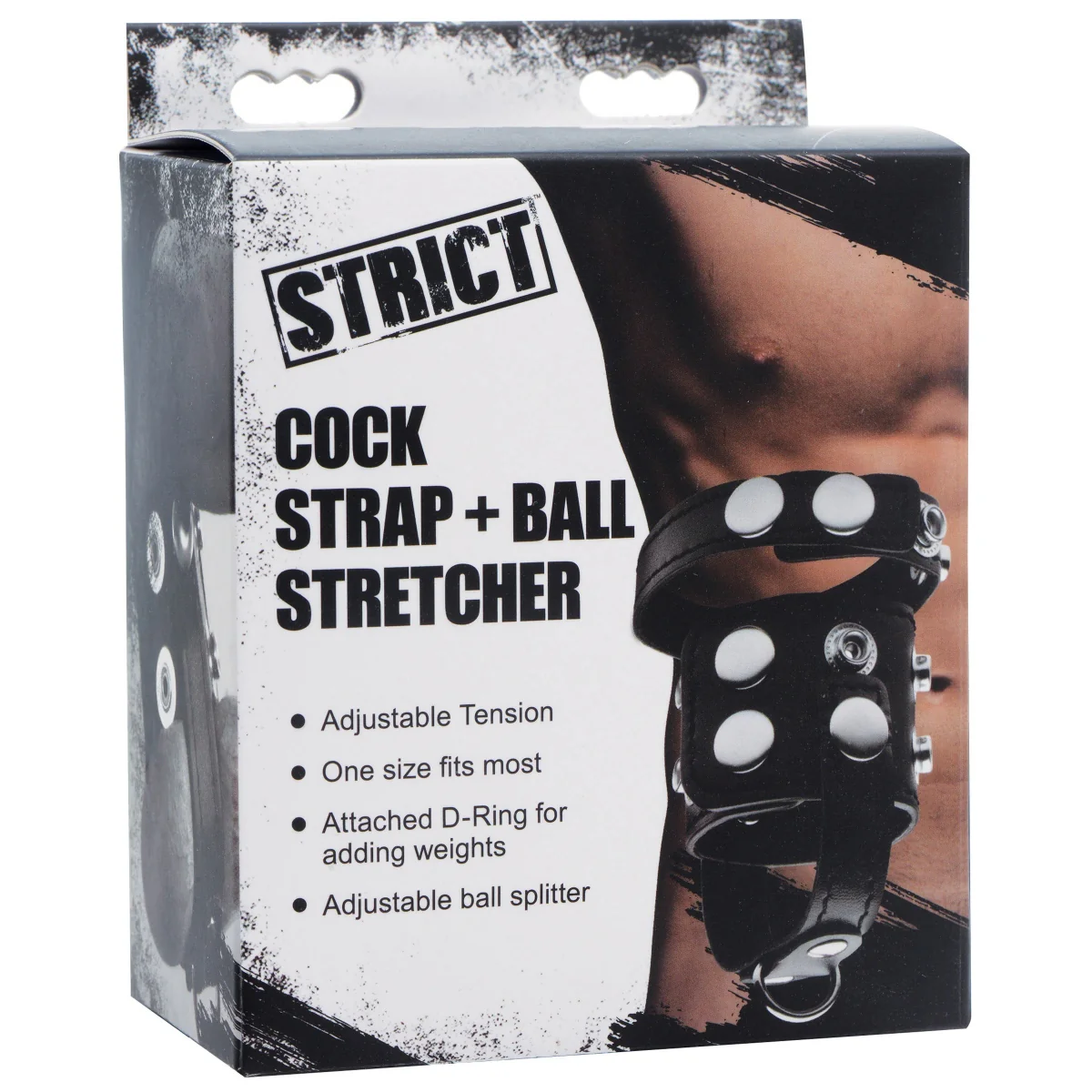 Strict Cock Strap & Ball Stretcher Black - Image 2
