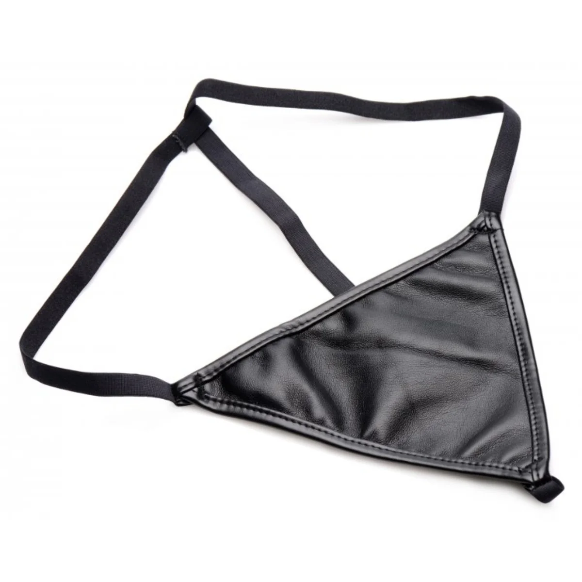 Strict Lace Up Corset & Thong Black Large - Image 4