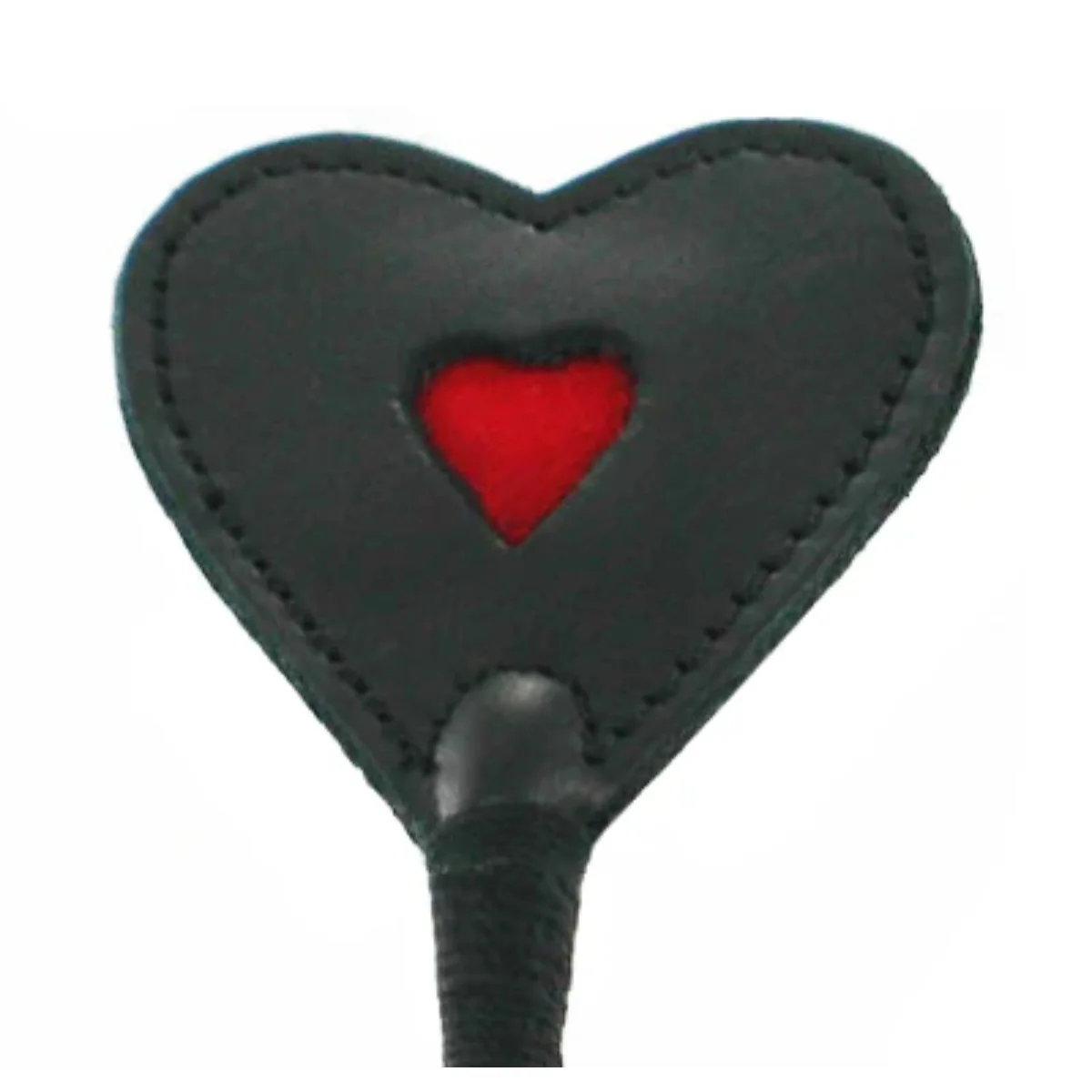 Strict Leather Heart Tip Crop Black - Image 2