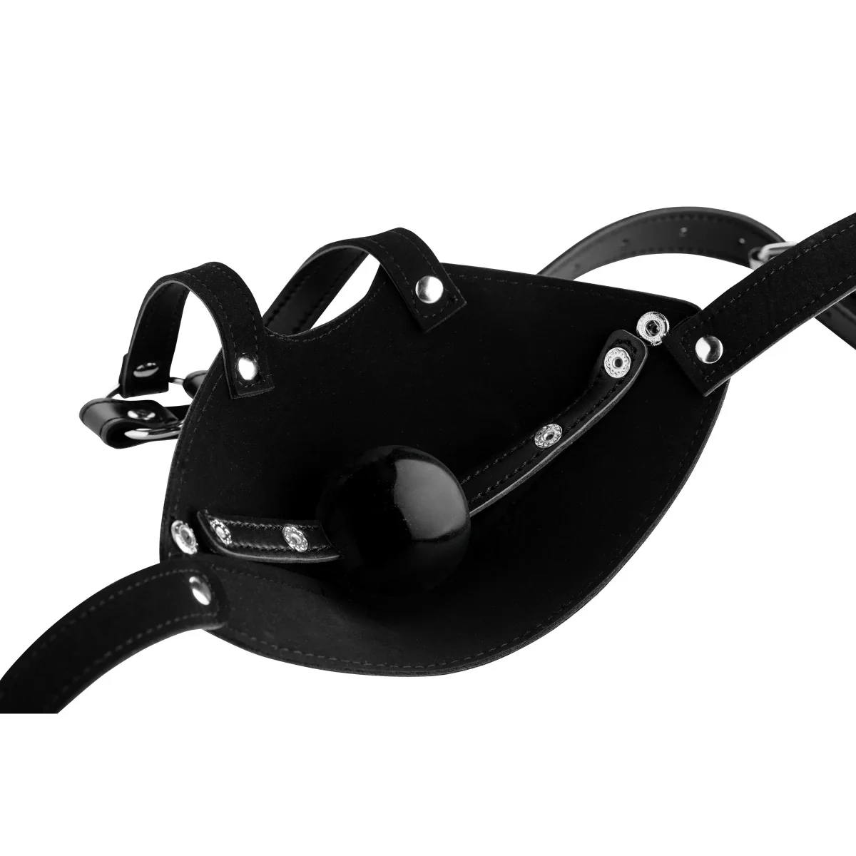 Strict Muzzle Harness With Ball Gag Black - Image 3