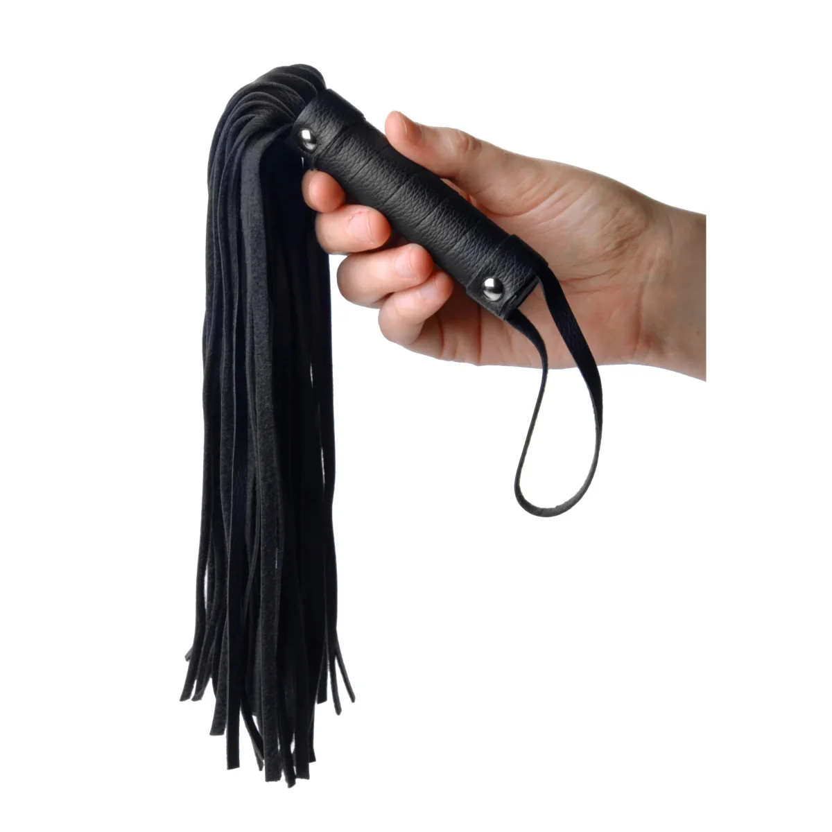 Strict Pleather Pleasure Mini Flogger Black - Image 3