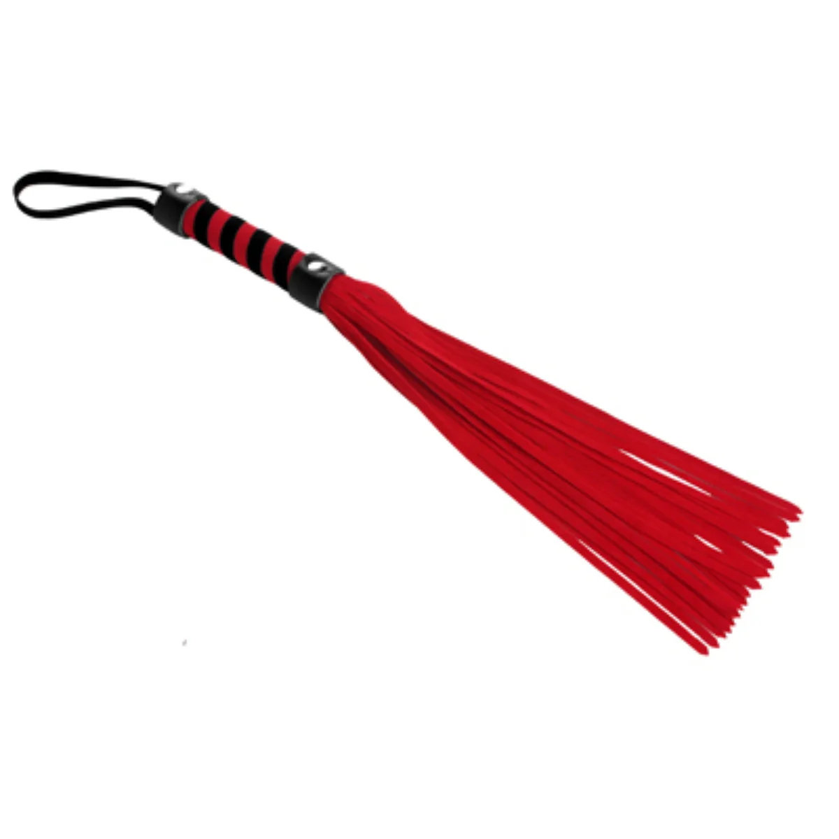 Strict Short Suede Flogger Red Black - Image 2