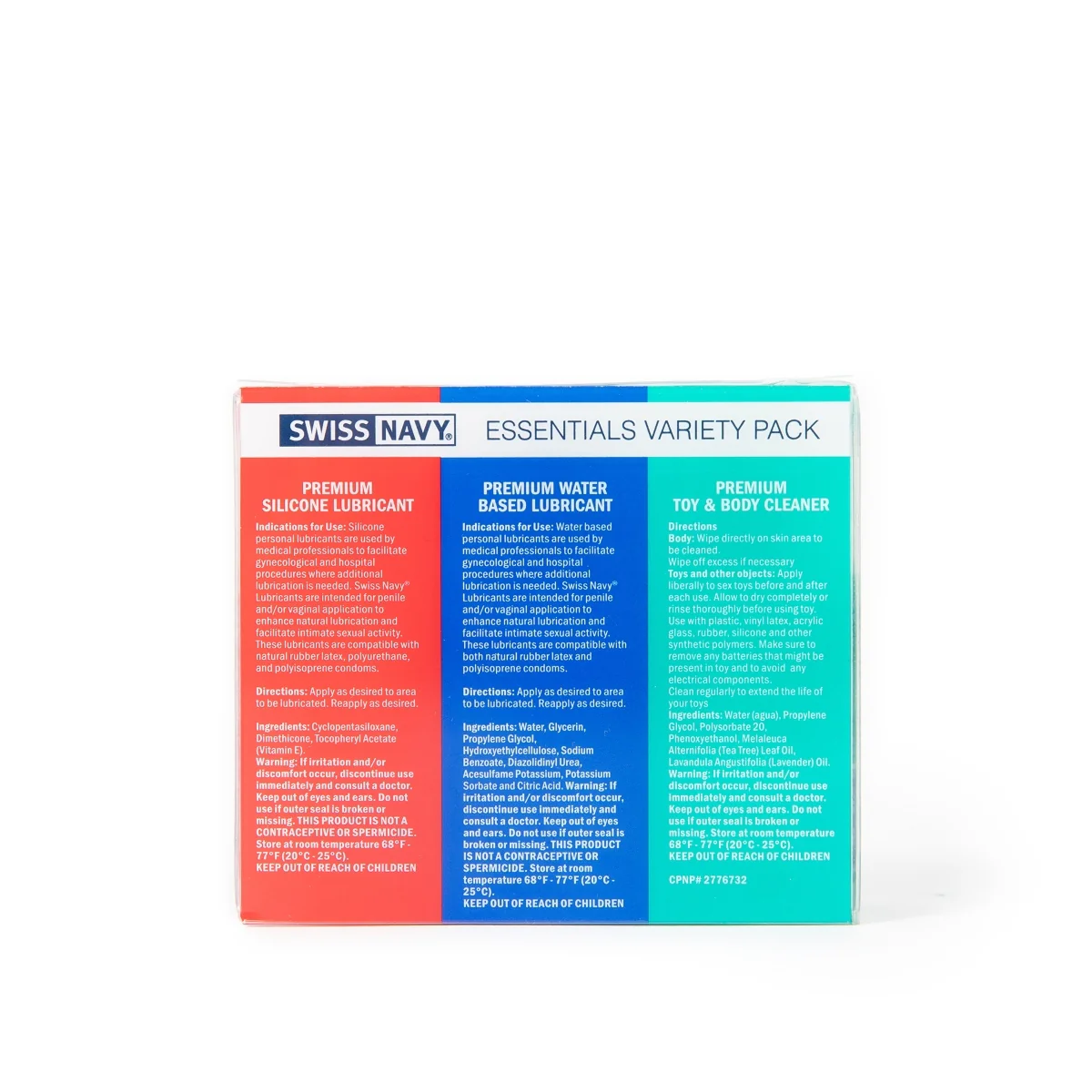 Swiss Navy Essentials Variety Lube 3 Pack 1oz - Image 3