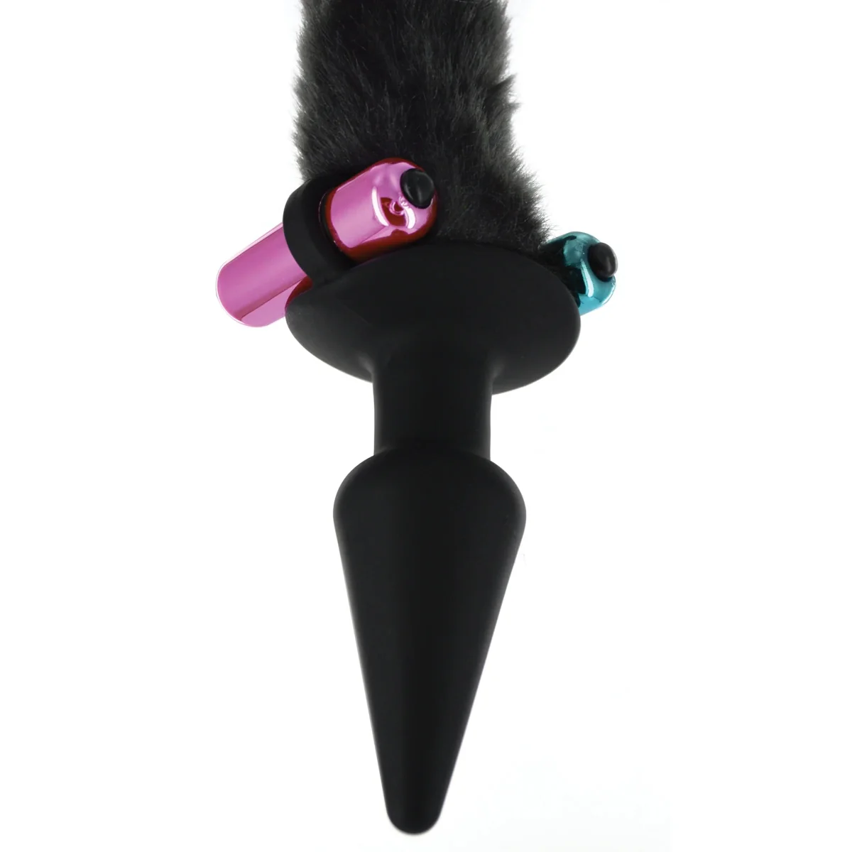 Tailz Cat Tail Butt Plug And Mask Set Black - Image 4