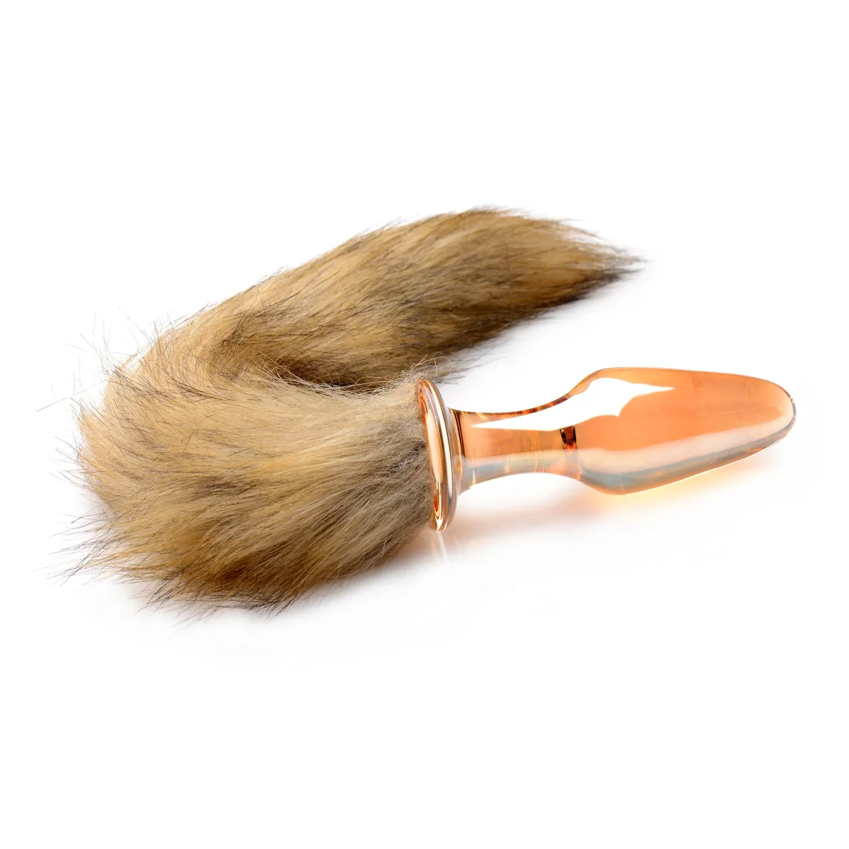 Tailz Fox Tail Glass Butt Plug Orange - Image 3
