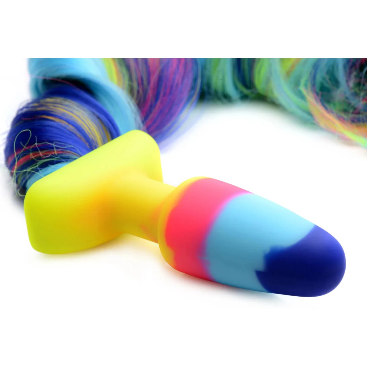 Tailz Rainbow Unicorn Tail Butt Plug Rainbow - Image 3