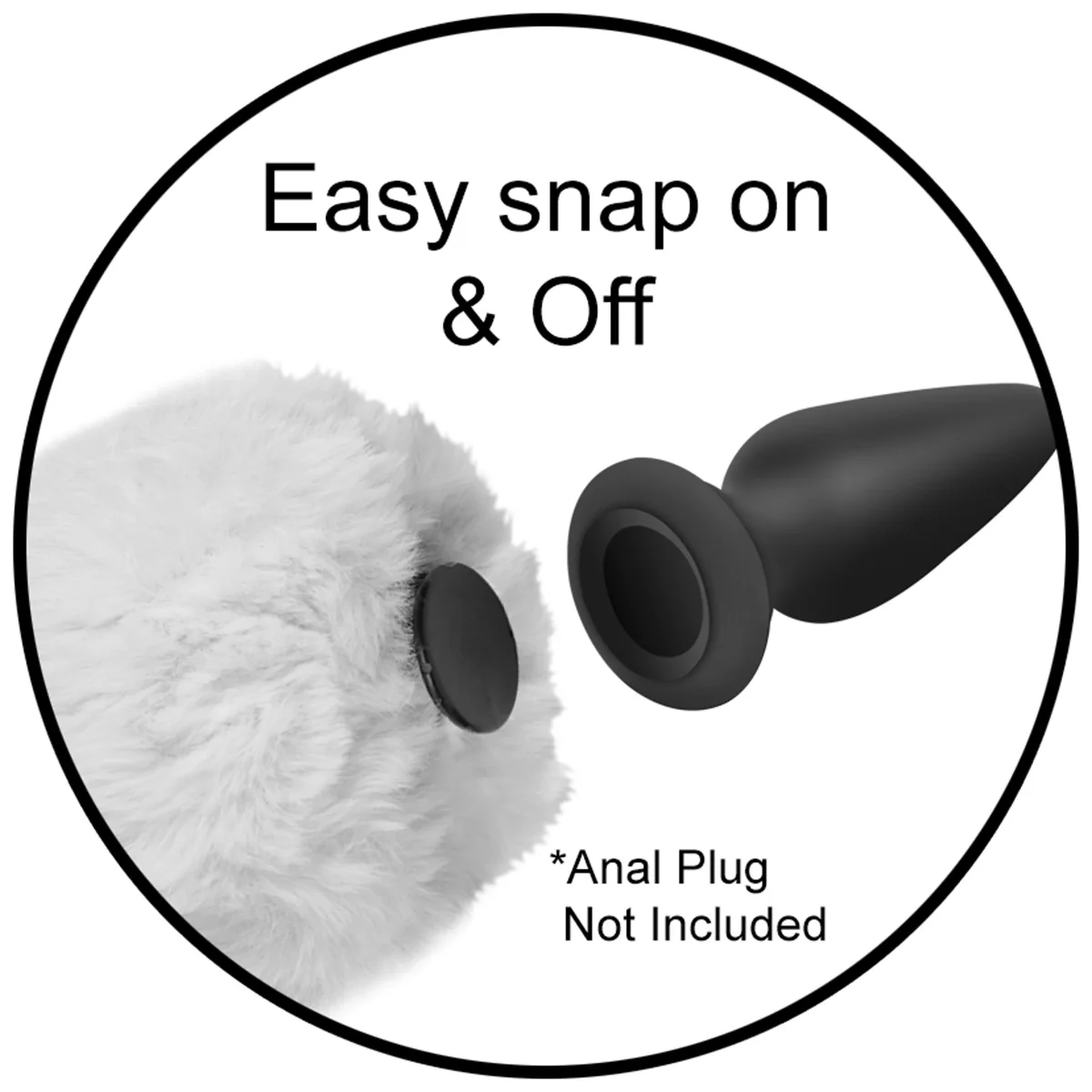 Tailz Snap-On Interchangeable Bunny Tail White - Image 4