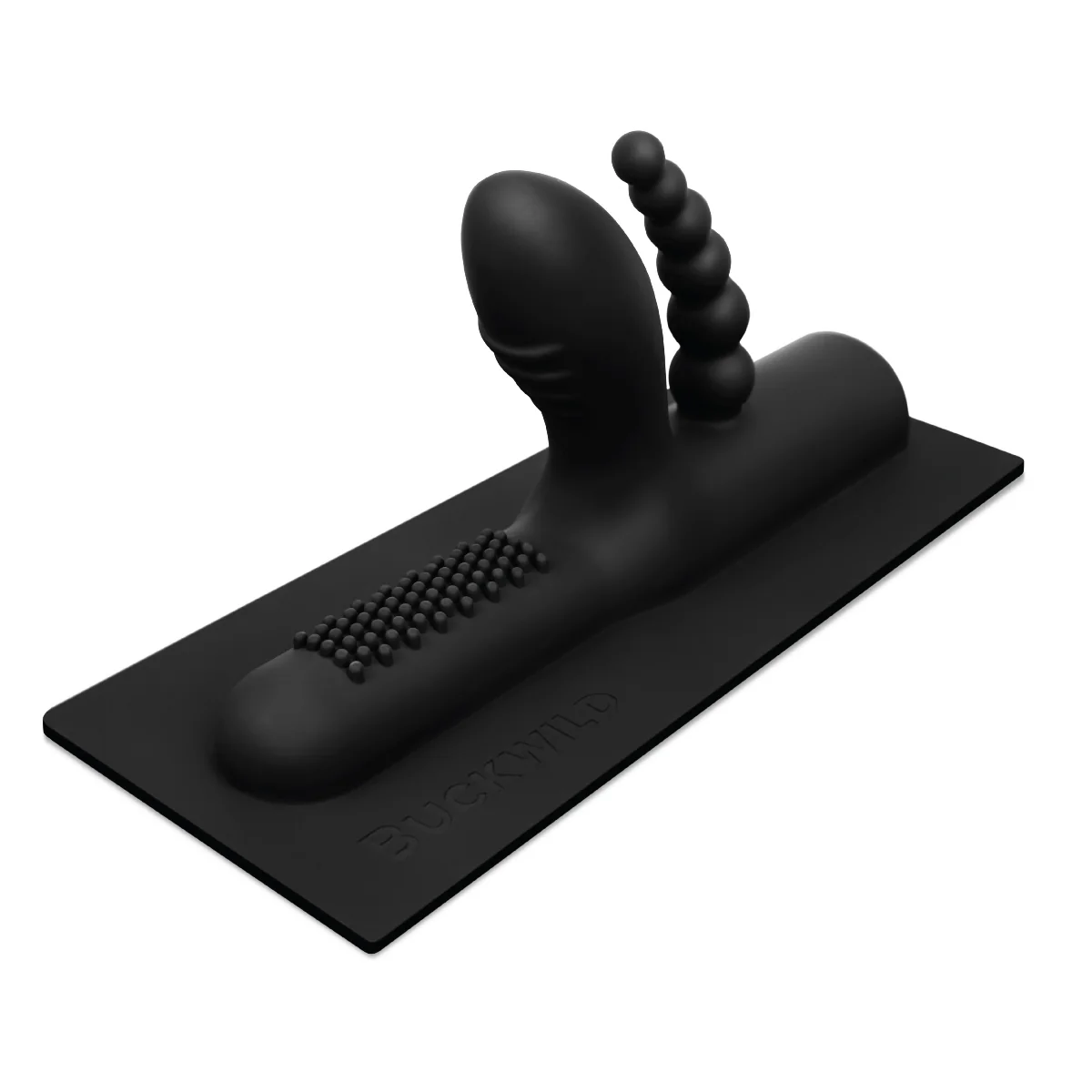 The Cowgirl Buckwild Double Pleasure Silicone Saddle Attachment Black