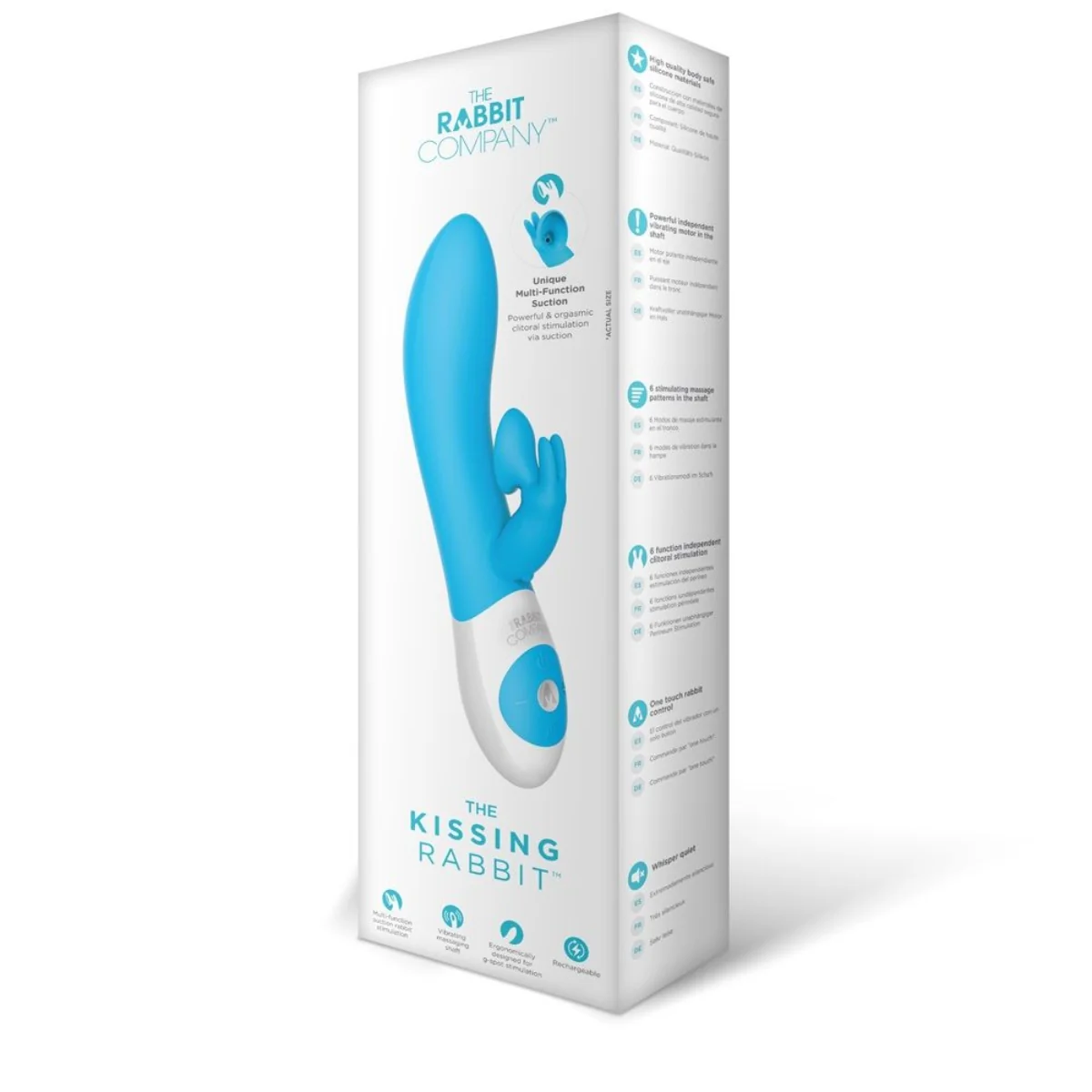 The Rabbit Company The Kissing Rabbit Vibrator Blue - Image 2