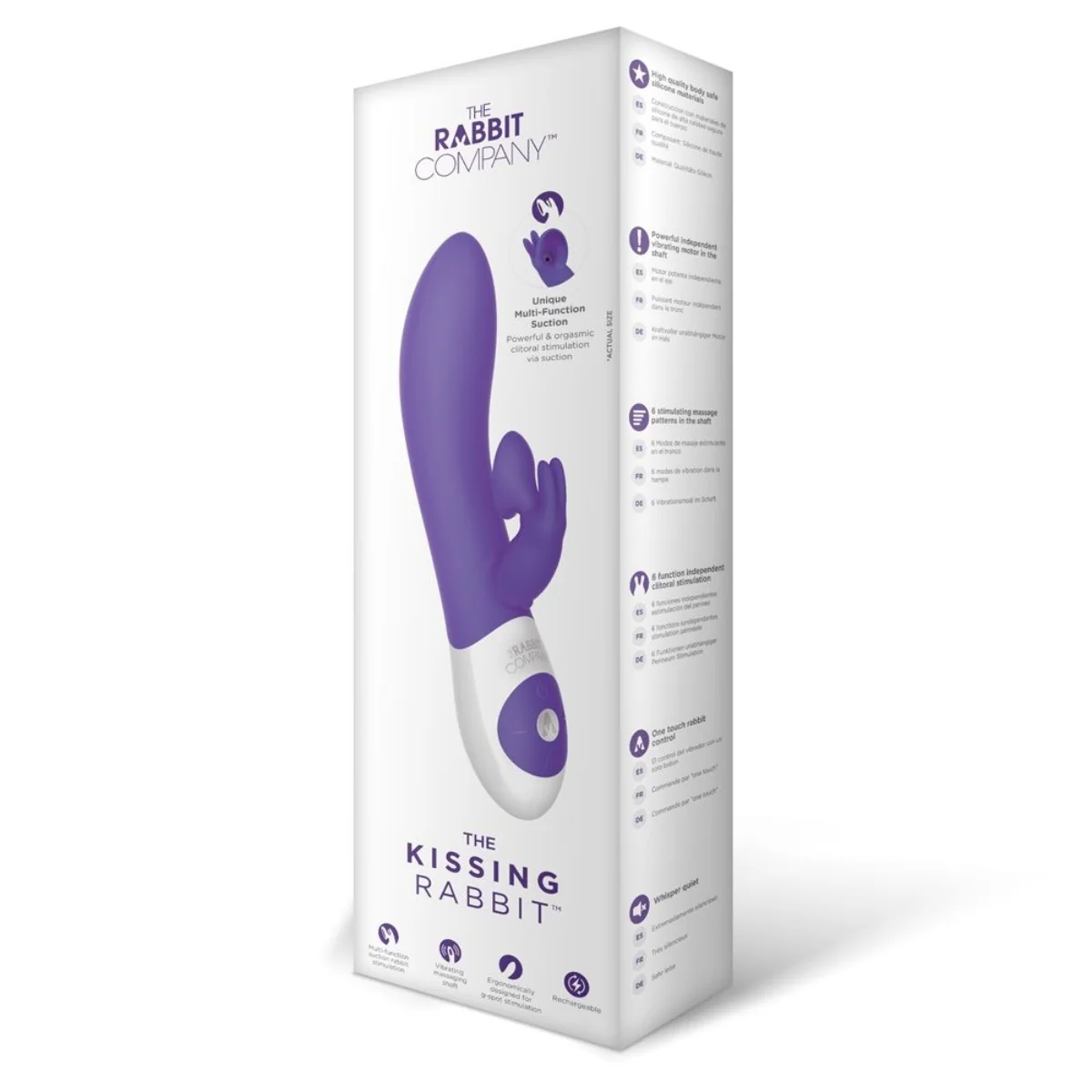 The Rabbit Company The Kissing Rabbit Vibrator Purple - Image 2
