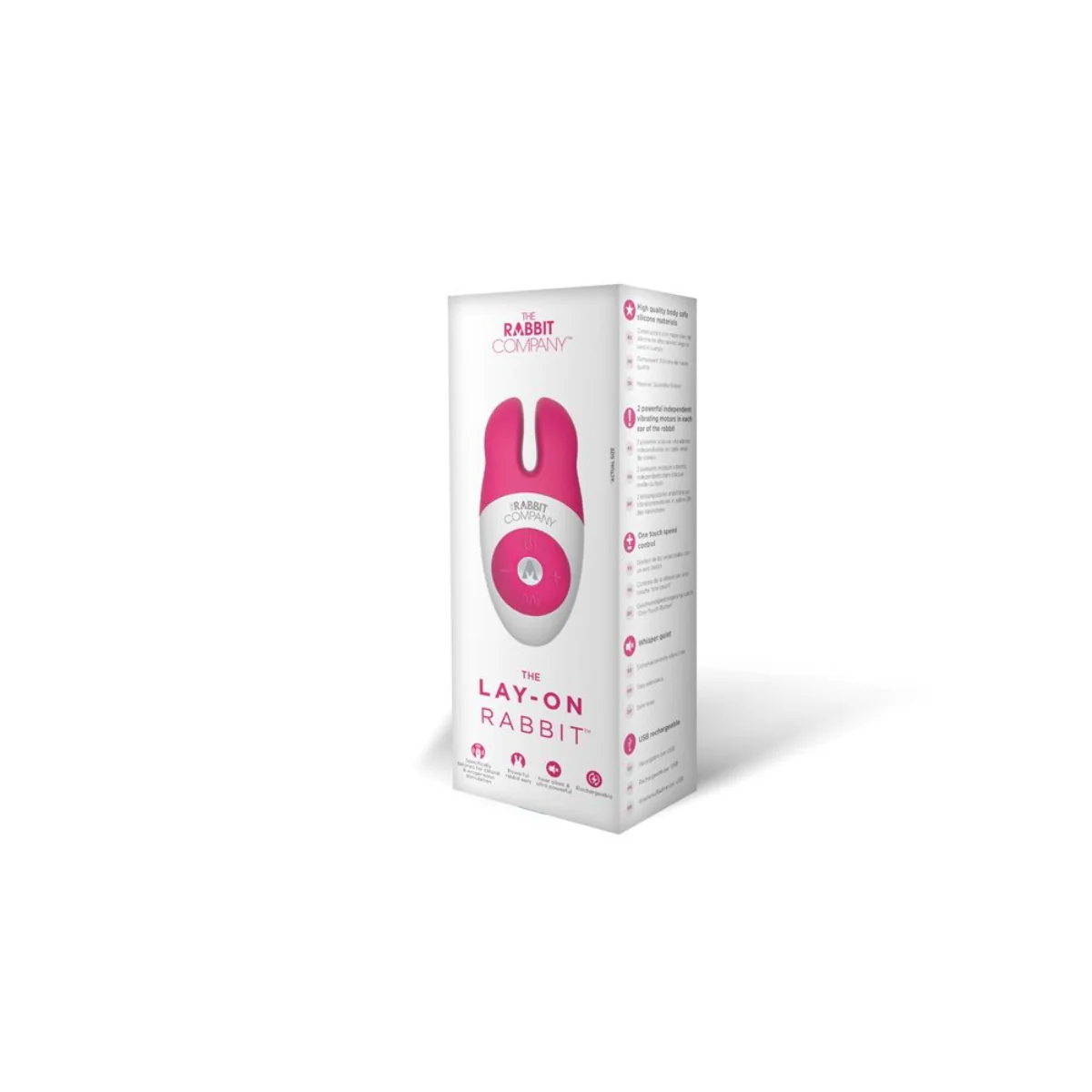 The Rabbit Company The Lay-On Rabbit Vibrator Hot Pink - Image 2