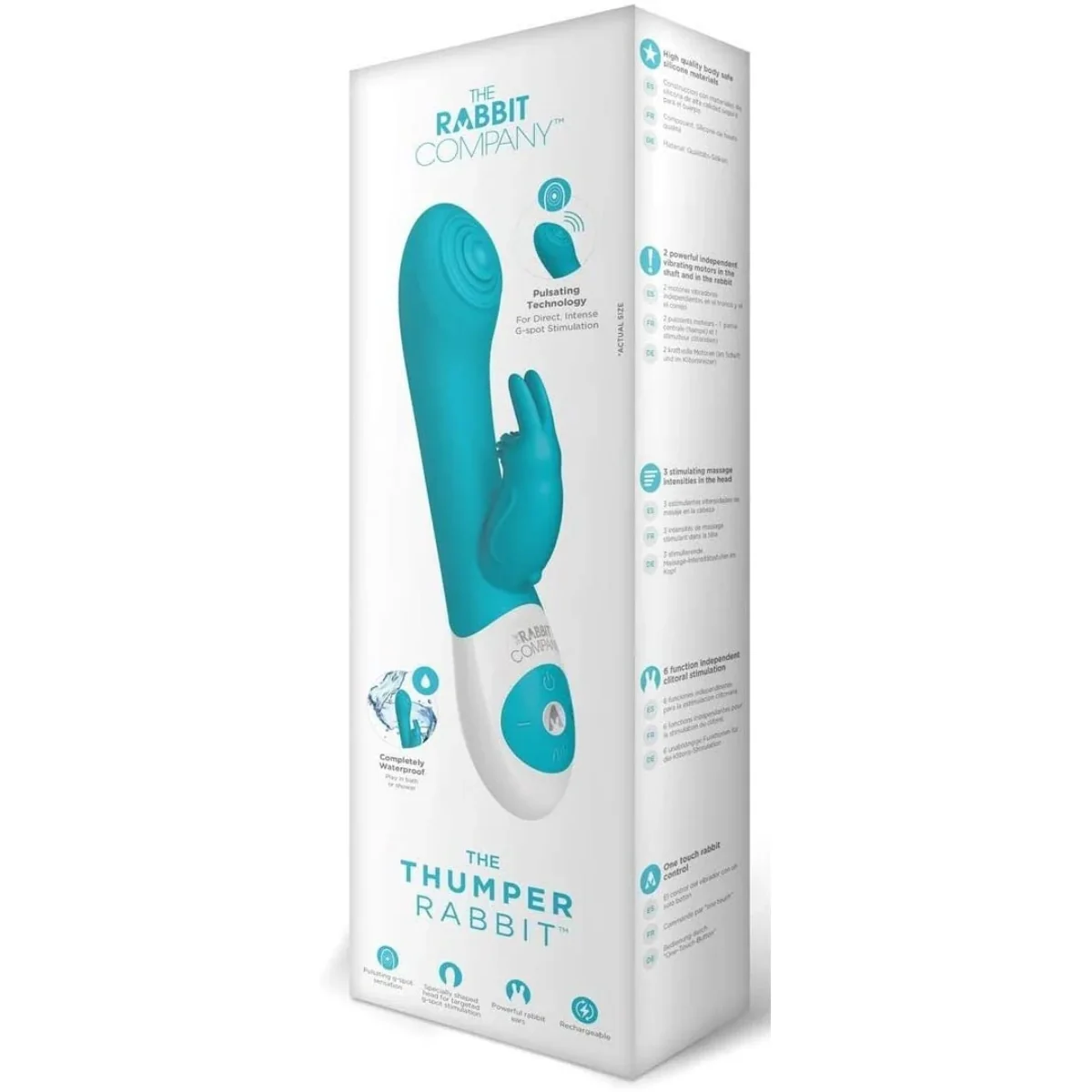 The Rabbit Company The Thumper Rabbit Vibrator Blue - Image 2