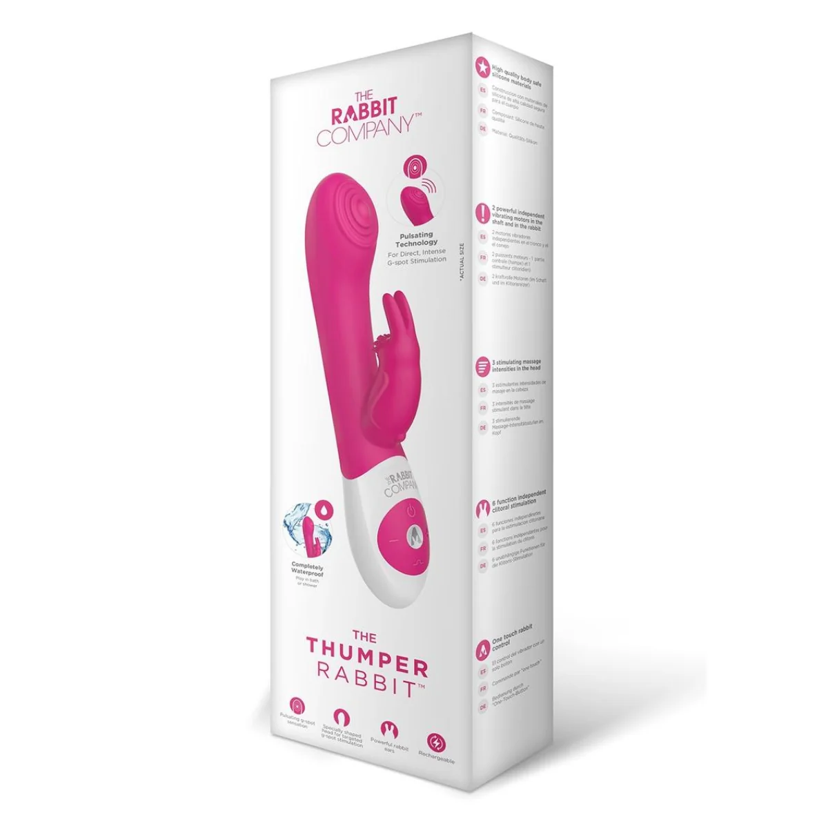 The Rabbit Company The Thumper Rabbit Vibrator Hot Pink - Image 2