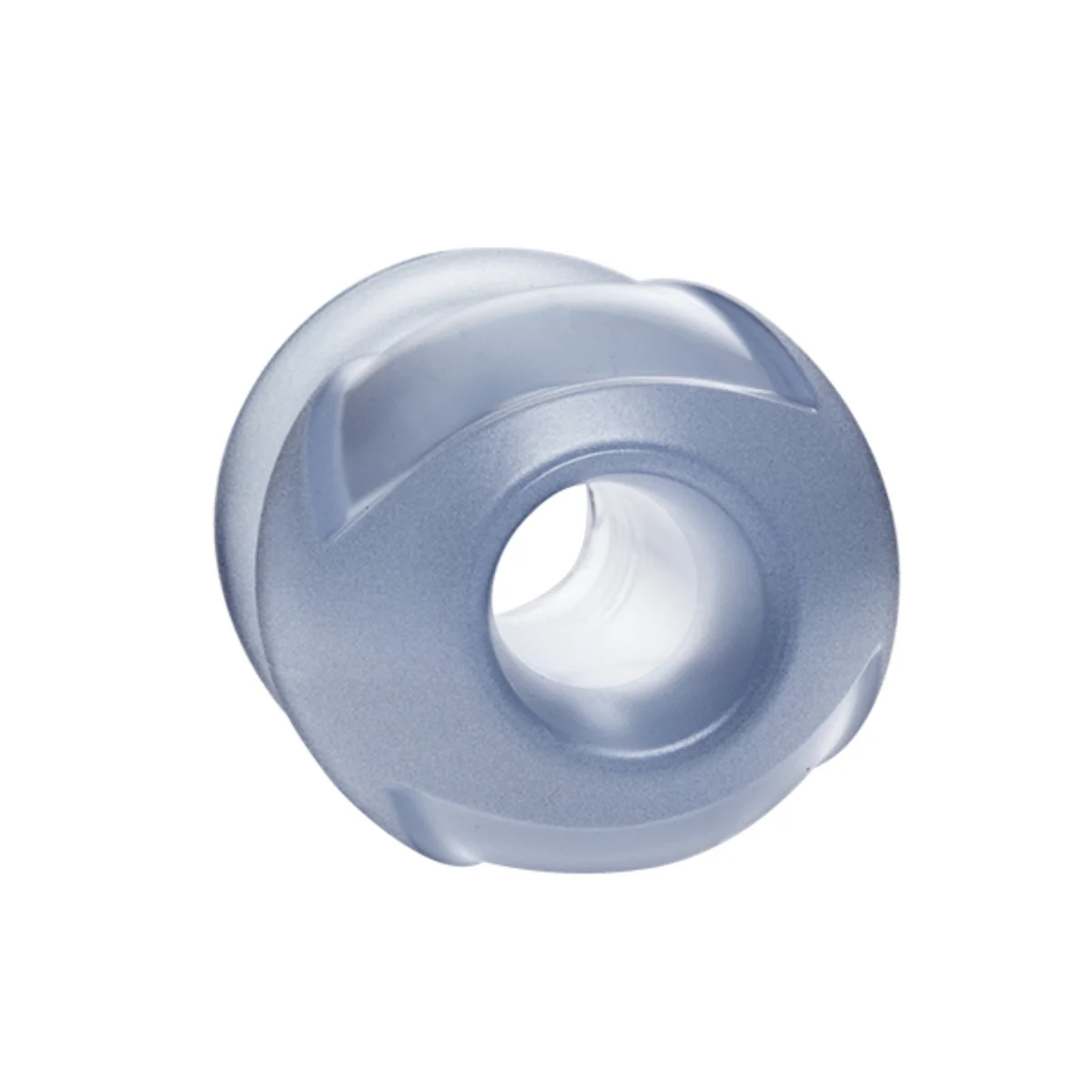 TitanMen The Hollow Open Tunnel Plug Clear 4.5 Inch - Image 3