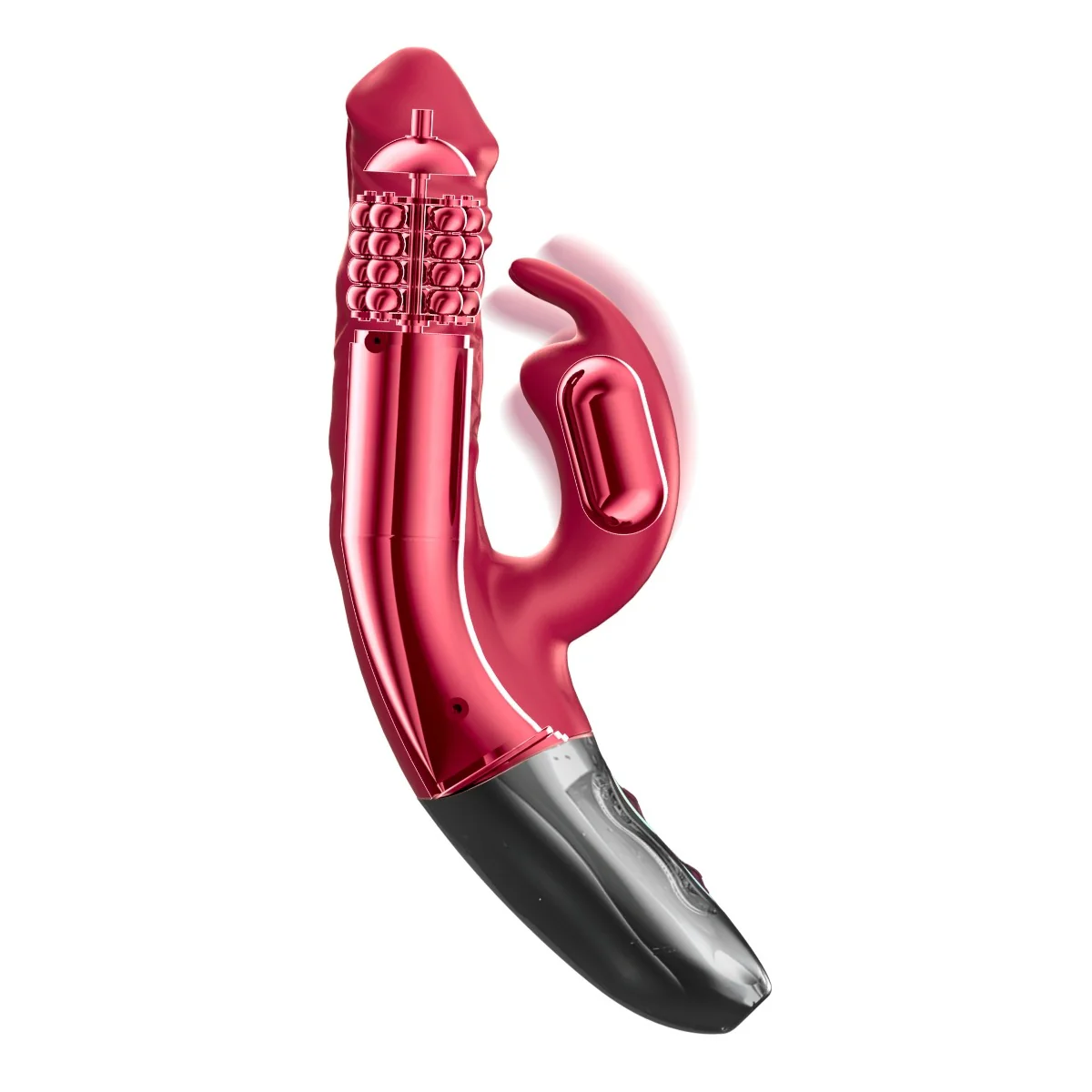 Titanz Rotating Rechargeable Rabbit With Clit Stimulation Pink 3.5 Inch - Image 7