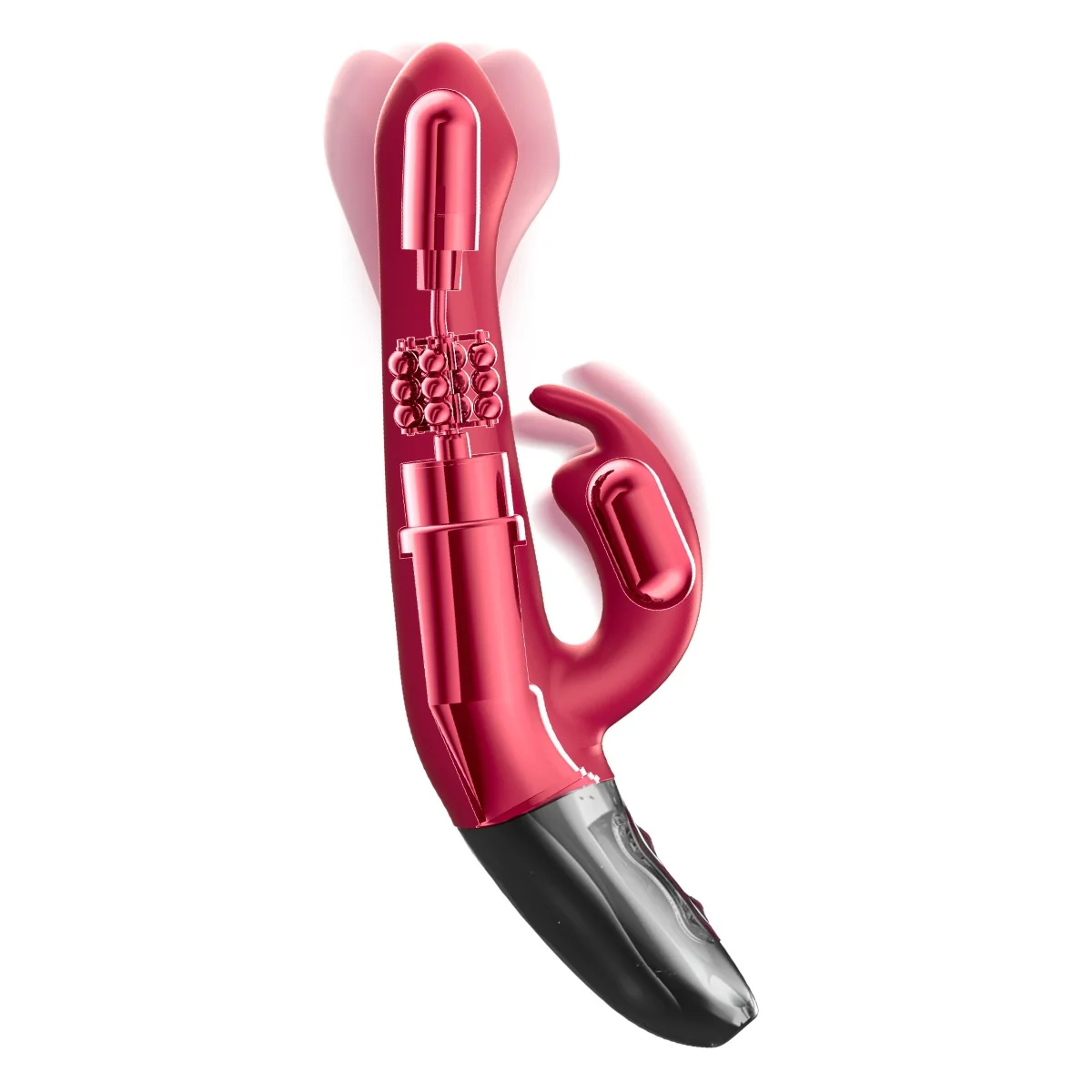 Titanz Rotating Rechargeable Rabbit With Clit Stimulation Pink 5 Inch - Image 7