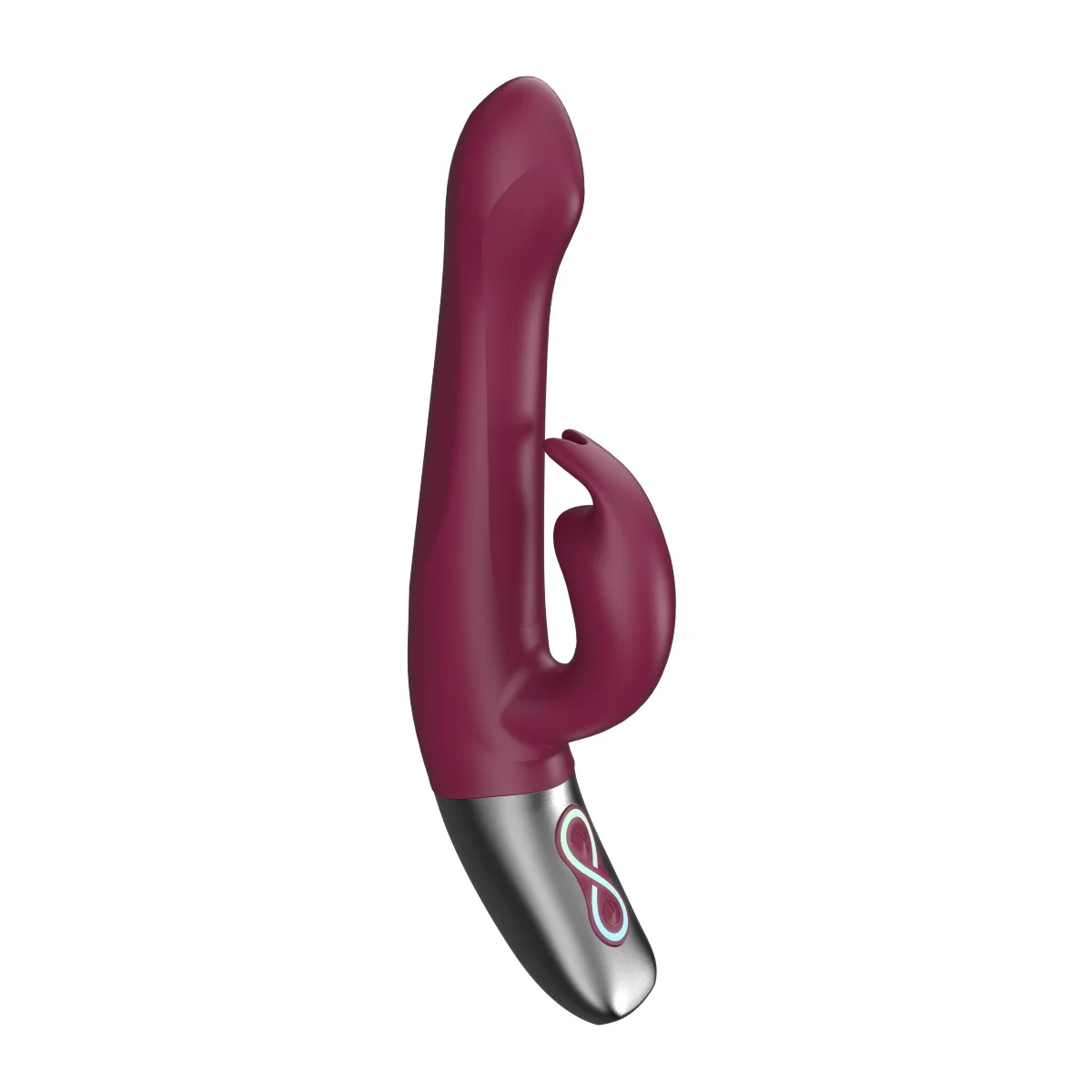 Titanz Rotating Rechargeable Rabbit With Clit Stimulation Purple 5 Inch - Image 7