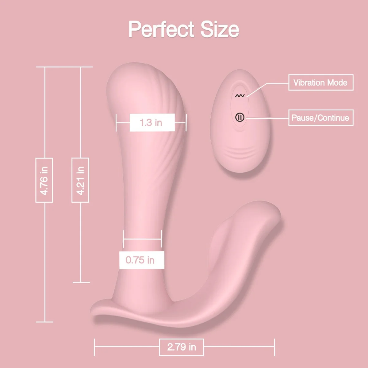 Tracy's Dog Wearable Panty Vibrator With Wireless Remote Pink - Image 3