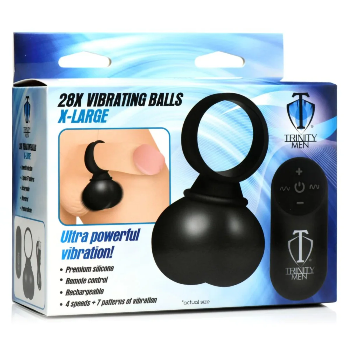 Trinity For Men 28X Vibrating Balls Black XL - Image 2