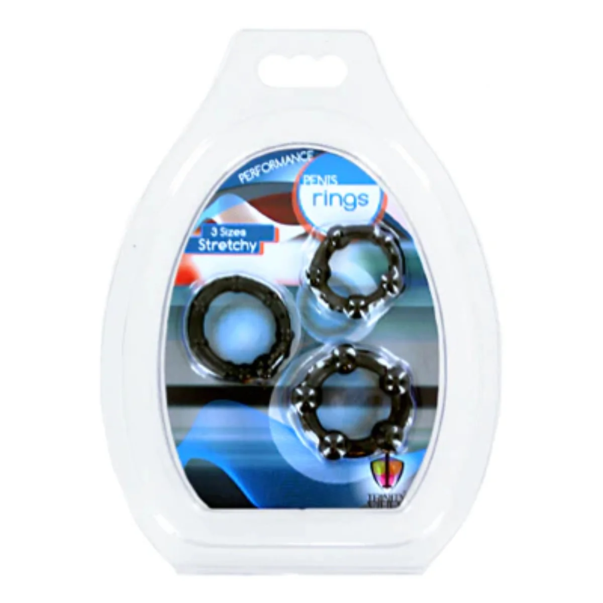 Trinity For Men Cock Ring 3 Pack TPR Black - Image 2